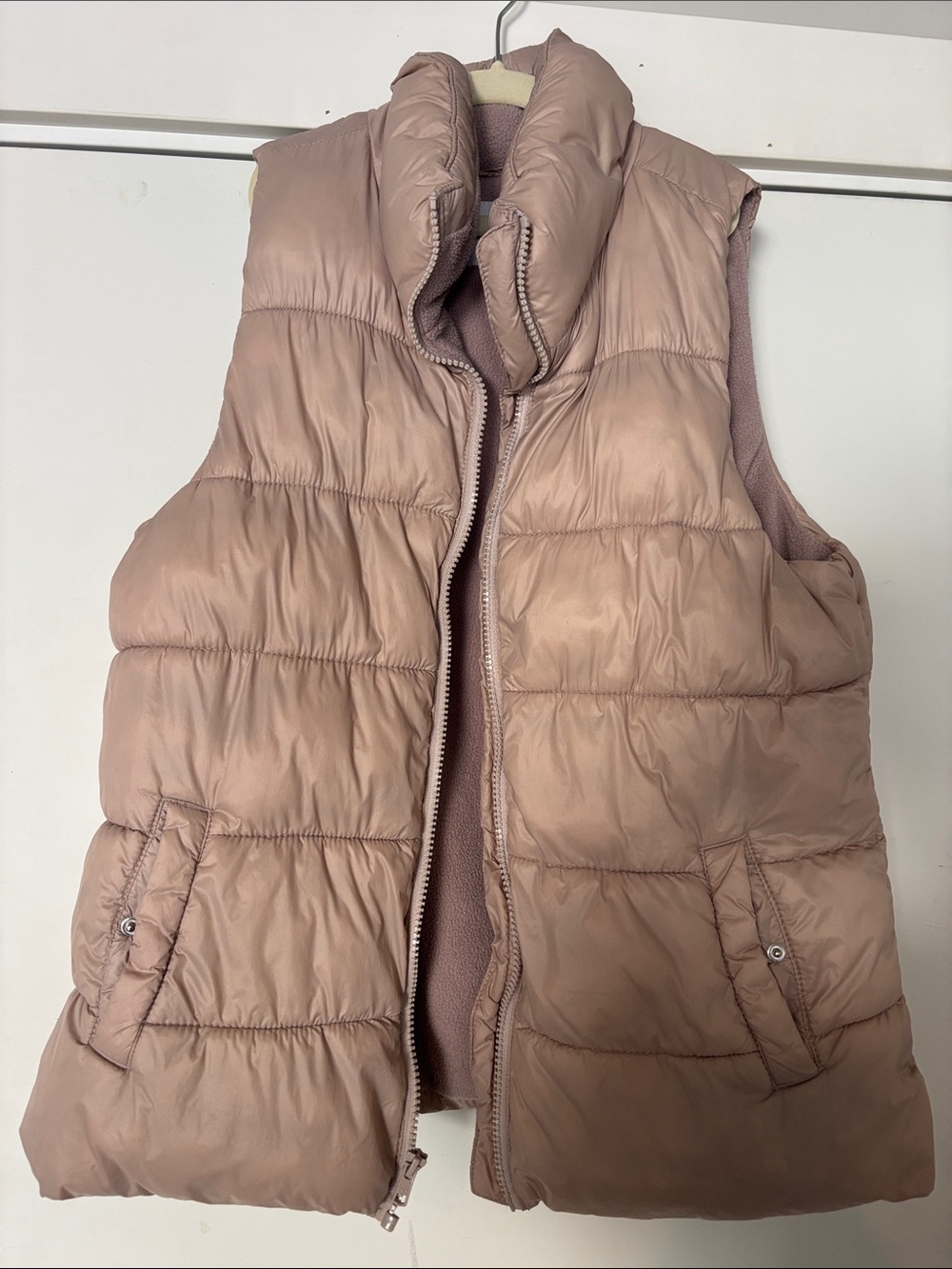 Old Navy Quilted Puffer Vest - Dusty Rose